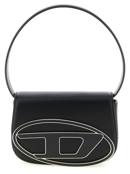 Diesel Sac à bandoulière en cuir de vachette noir modèle 1DR