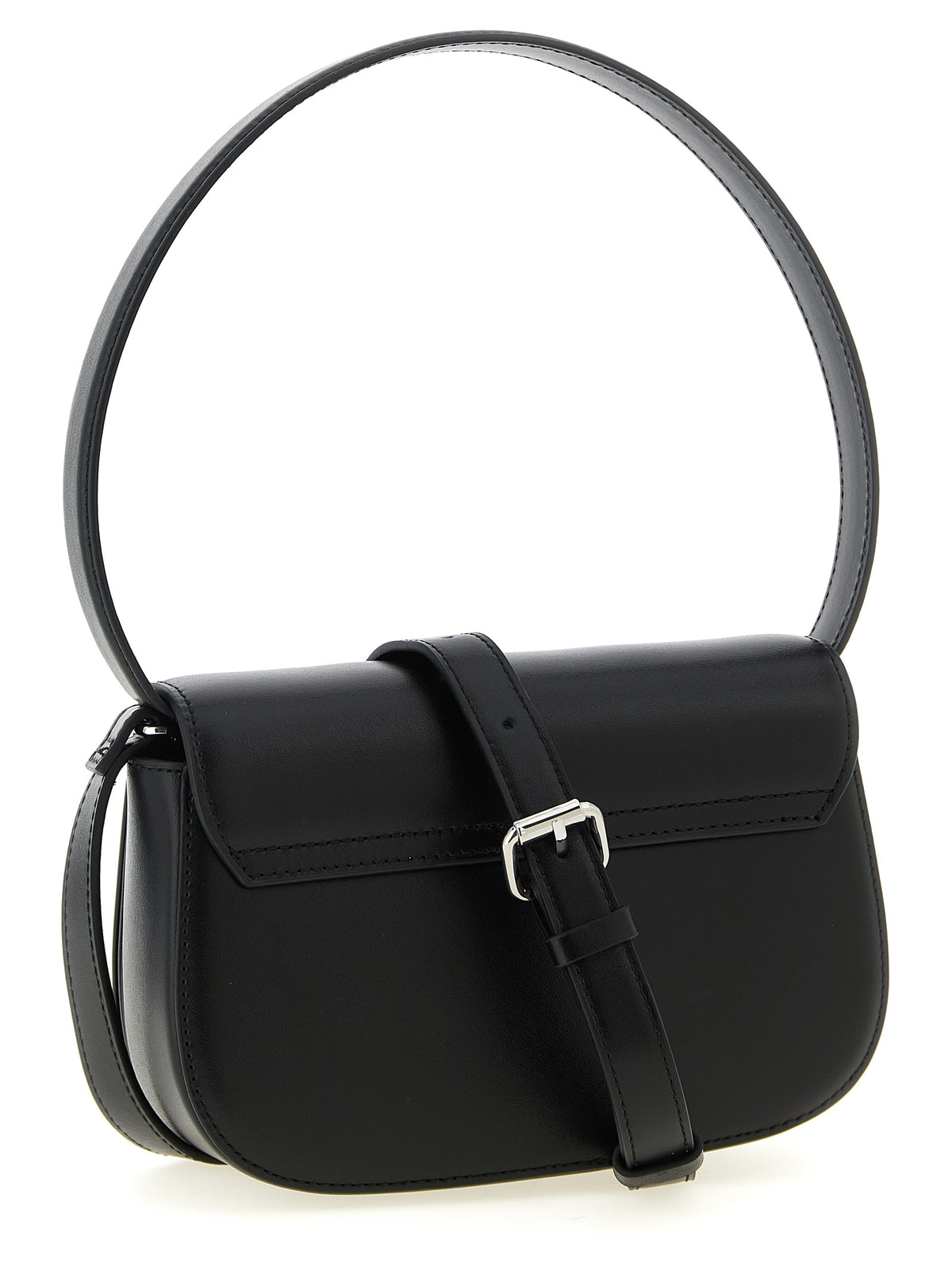 Diesel Sac à bandoulière en cuir de vachette noir modèle 1DR