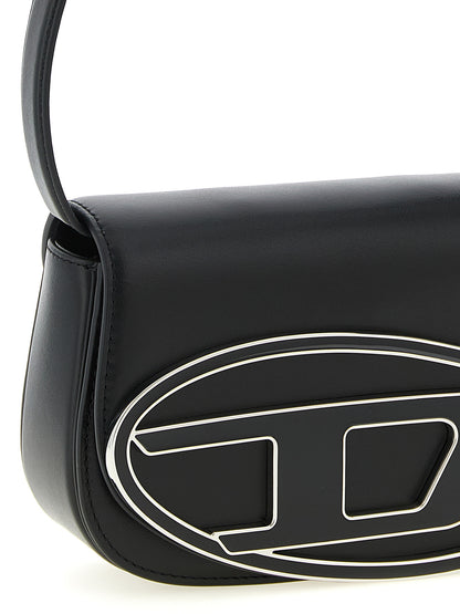 Diesel Sac à bandoulière en cuir de vachette noir modèle 1DR