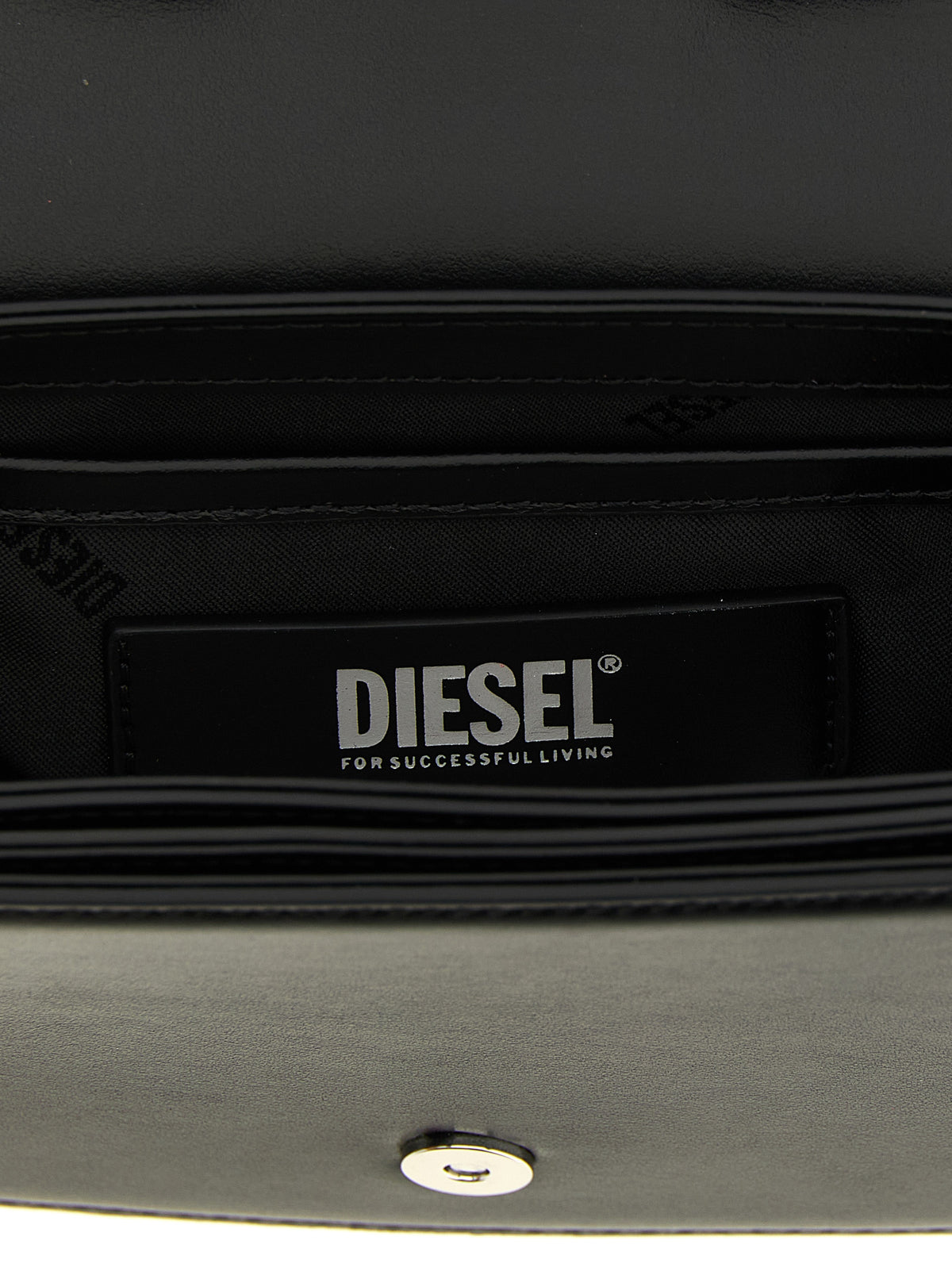 Diesel Sac à bandoulière en cuir de vachette noir modèle 1DR