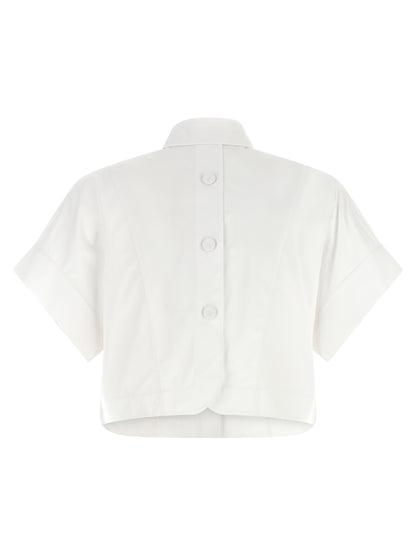 Blusa Fendi de algodón blanco