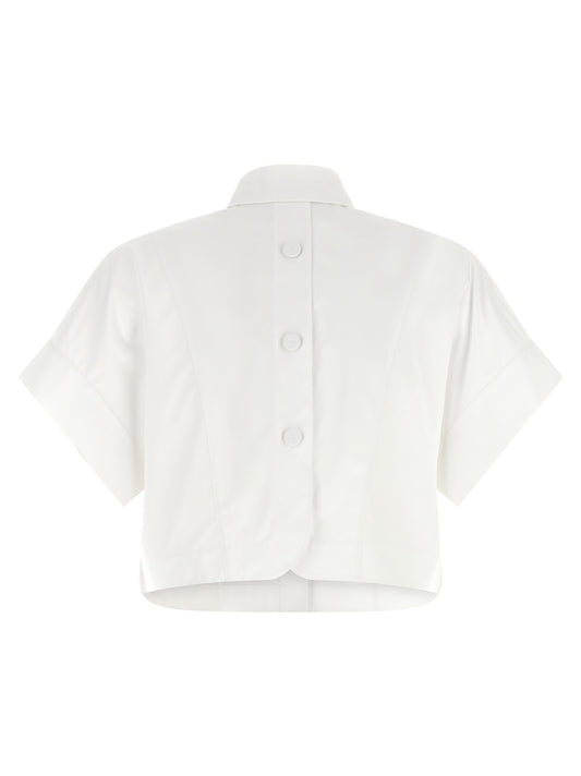 Blusa Fendi de algodón blanco