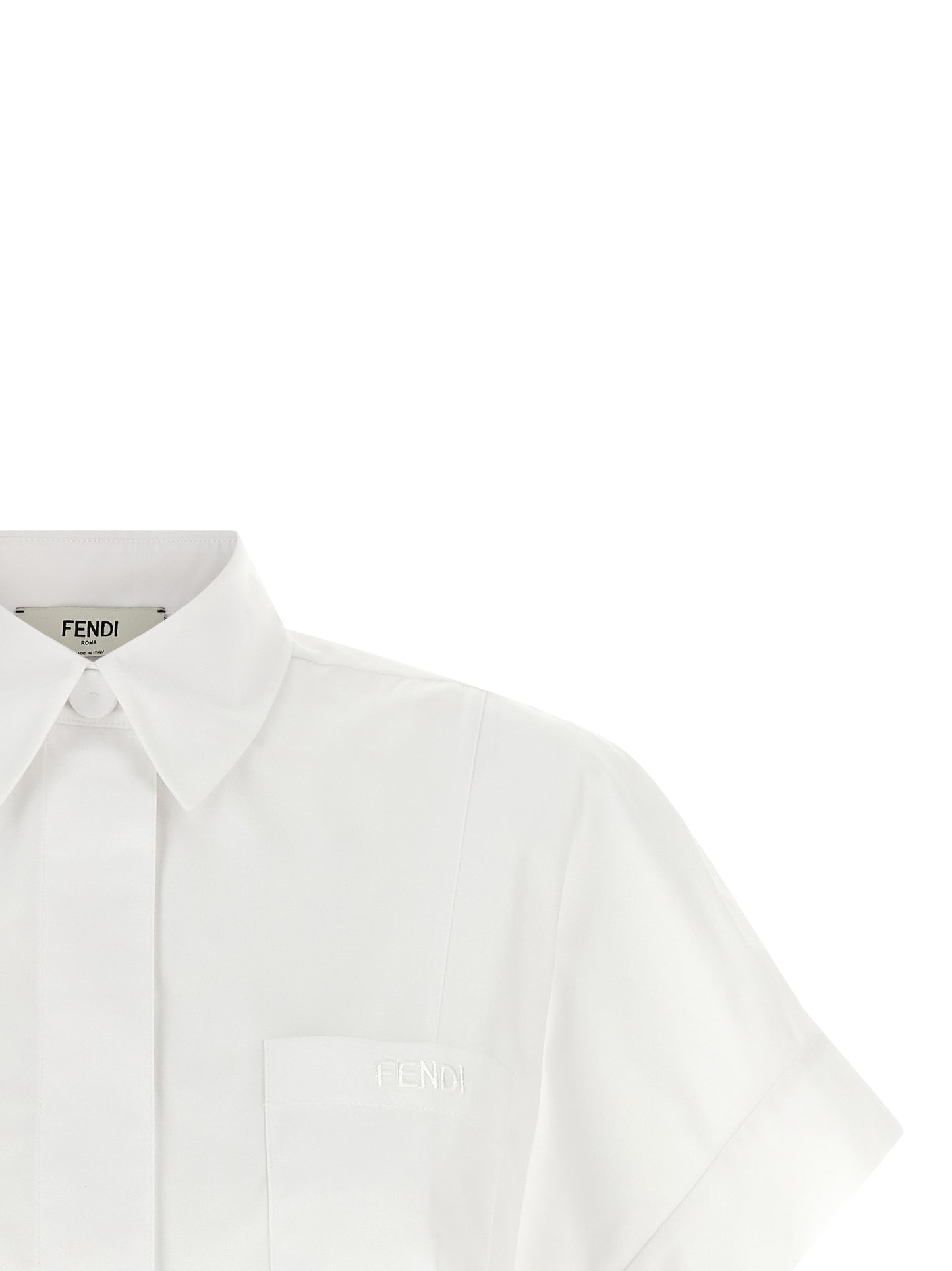 Blusa Fendi de algodón blanco