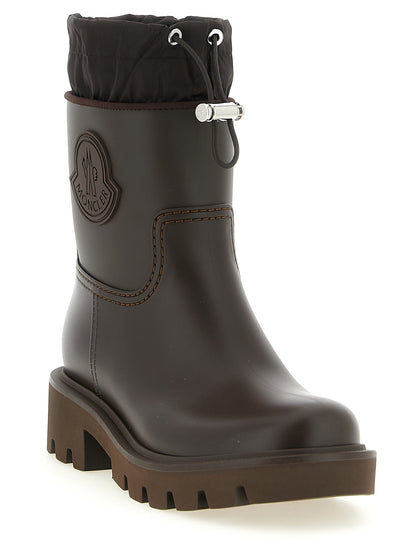 Moncler Bottines En PVC Marron Modèle Kickstream