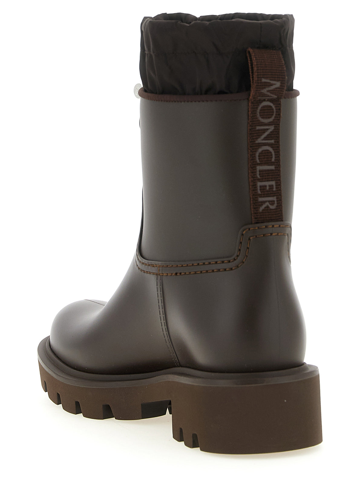 Moncler Bottines En PVC Marron Modèle Kickstream