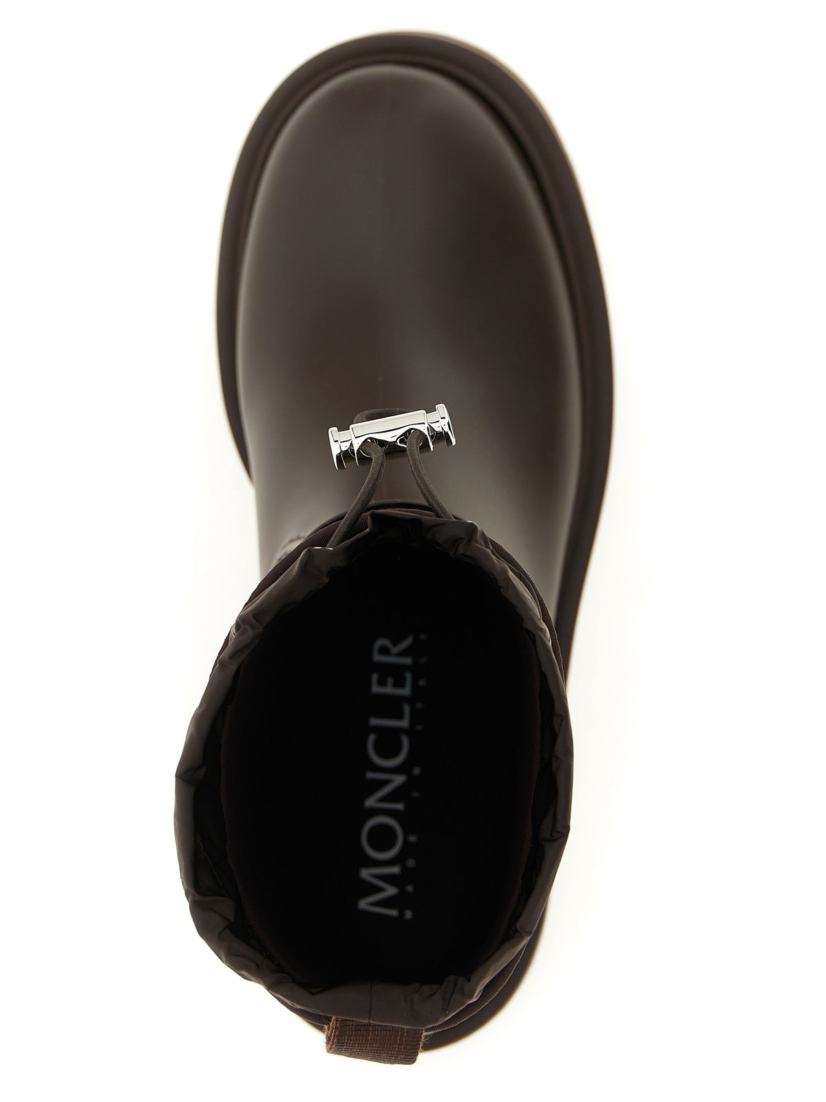 Moncler Bottines En PVC Marron Modèle Kickstream