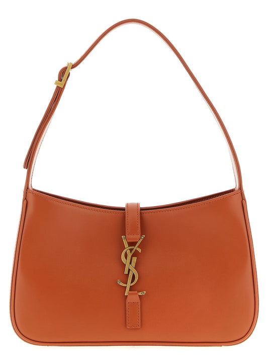 Bolso de hombro Saint Laurent de piel de becerro naranja