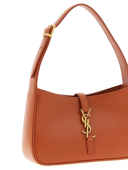 Bolso de hombro Saint Laurent de piel de becerro naranja