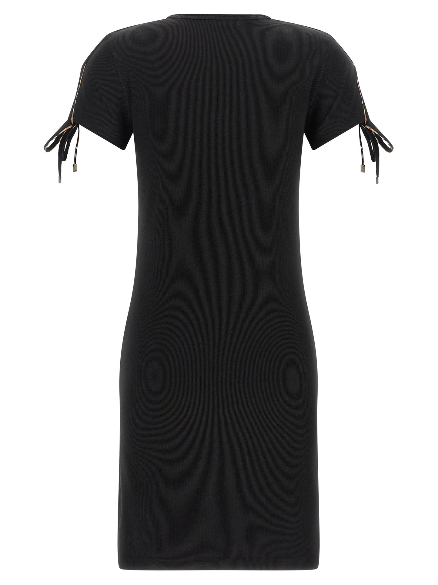 Vestido corto de algodón negro de Burberry