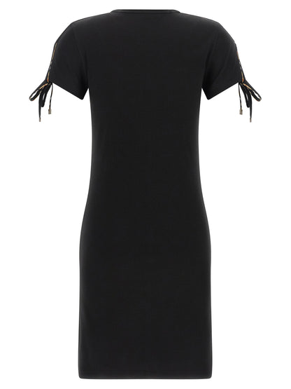 Vestido corto de algodón negro de Burberry