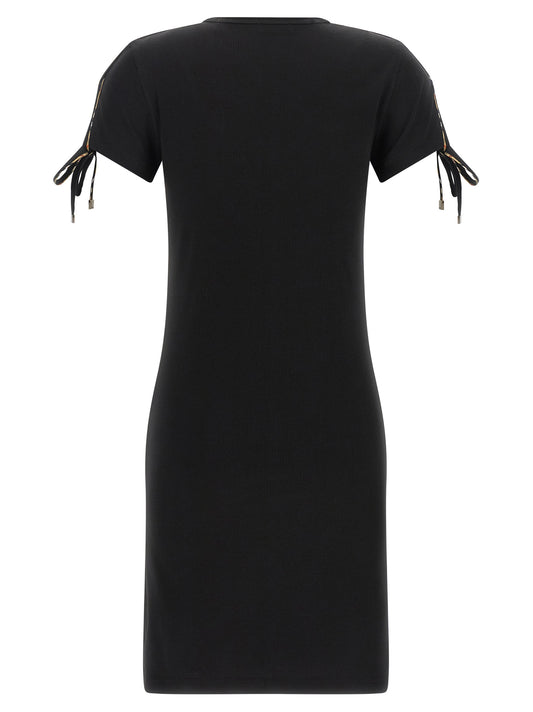 Vestido corto de algodón negro de Burberry