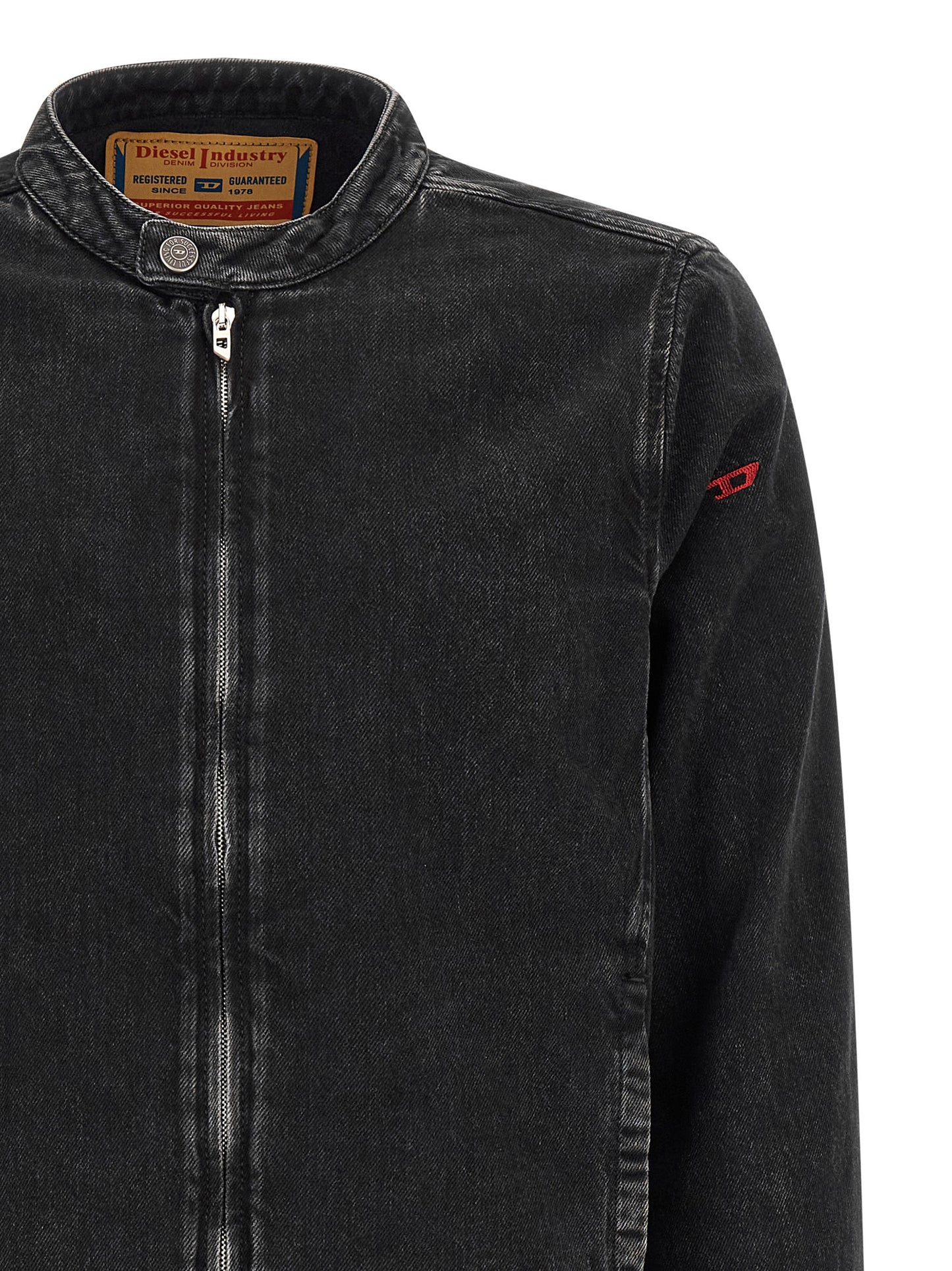 Chaqueta vaquera Diesel de algodón negro