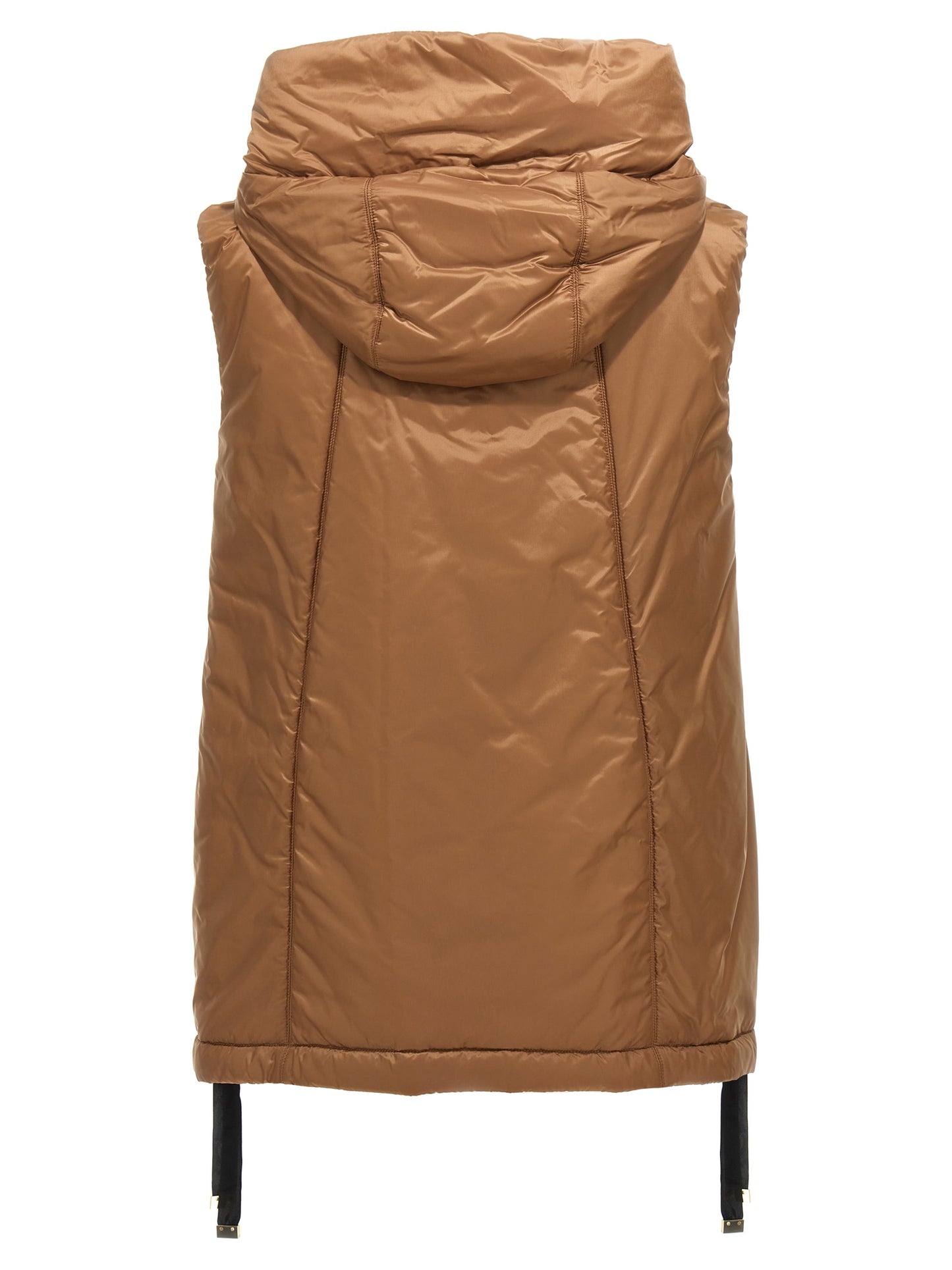 Chaqueta sin mangas Max Mara de poliéster marrón