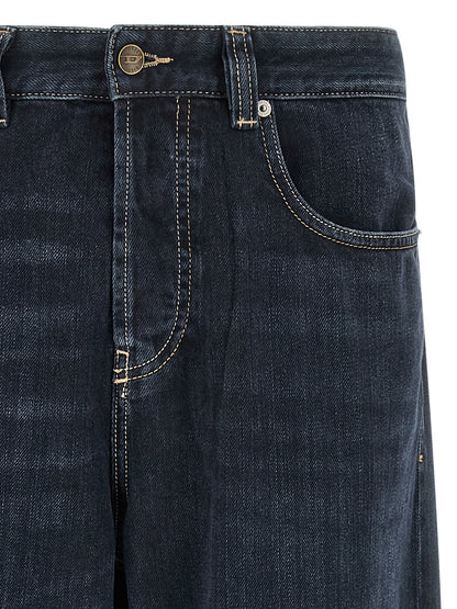 Jean Diesel en Coton Coupe Décontractée Bleu