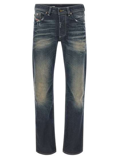 Jeans Diesel en coton bleu à jambe droite, modèle 1985 Larkee