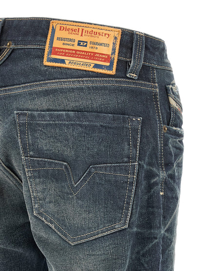 Jeans Diesel en coton bleu à jambe droite, modèle 1985 Larkee
