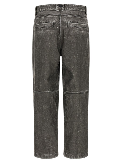 Pantalon décontracté en polyéthylène, gris diesel