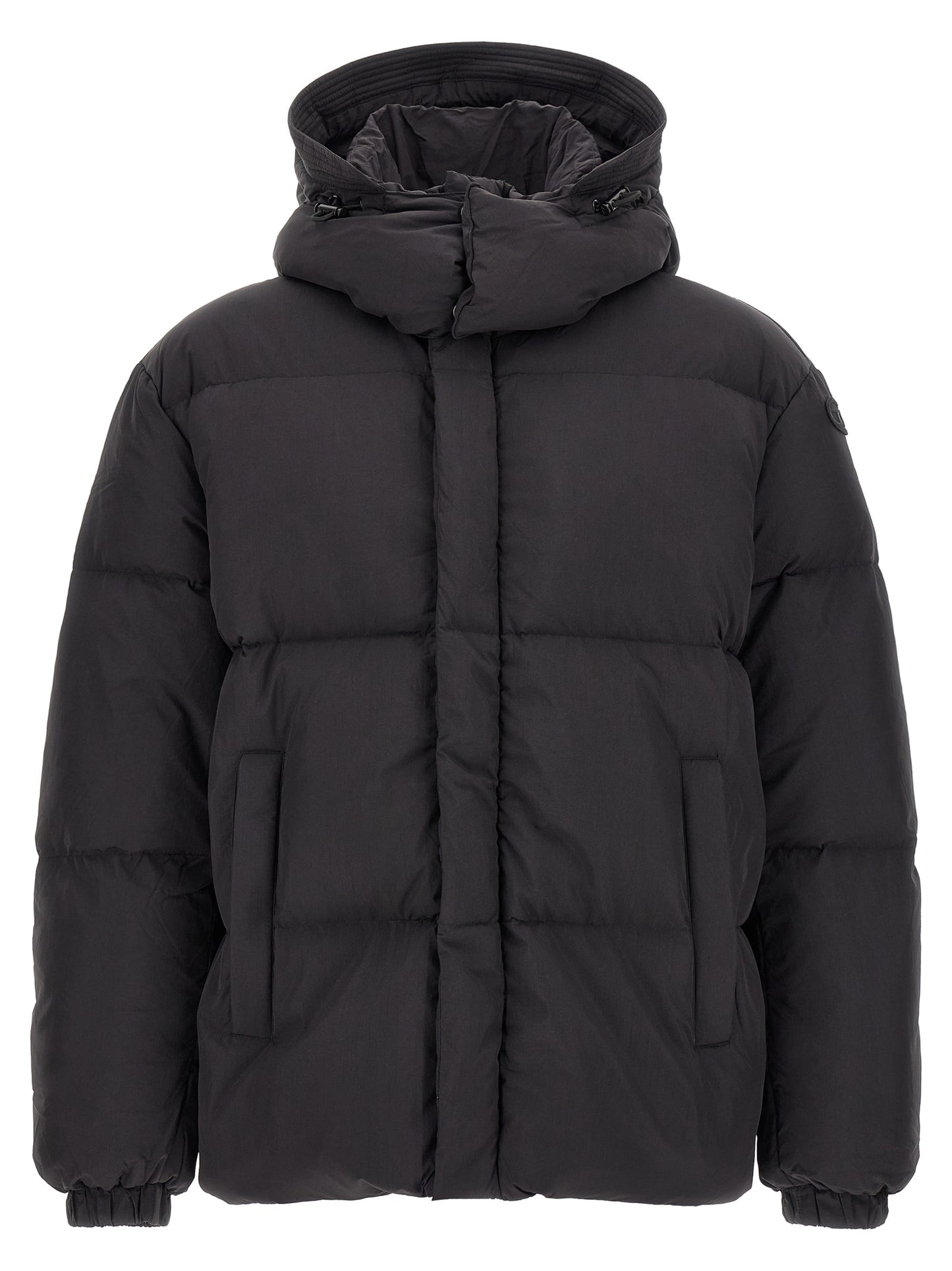 Chaqueta larga de poliamida negra Diesel