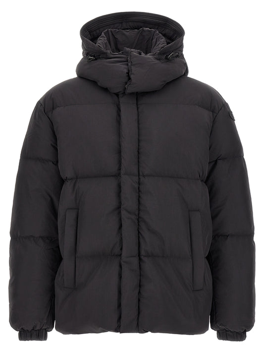 Chaqueta larga de poliamida negra Diesel