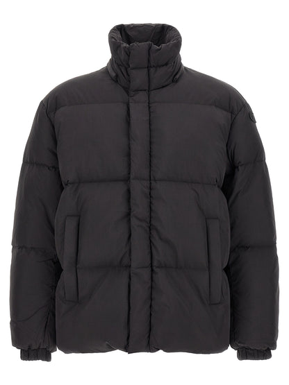Chaqueta larga de poliamida negra Diesel