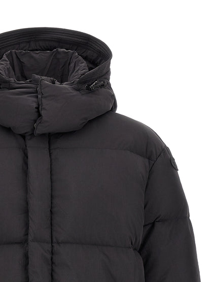 Chaqueta larga de poliamida negra Diesel