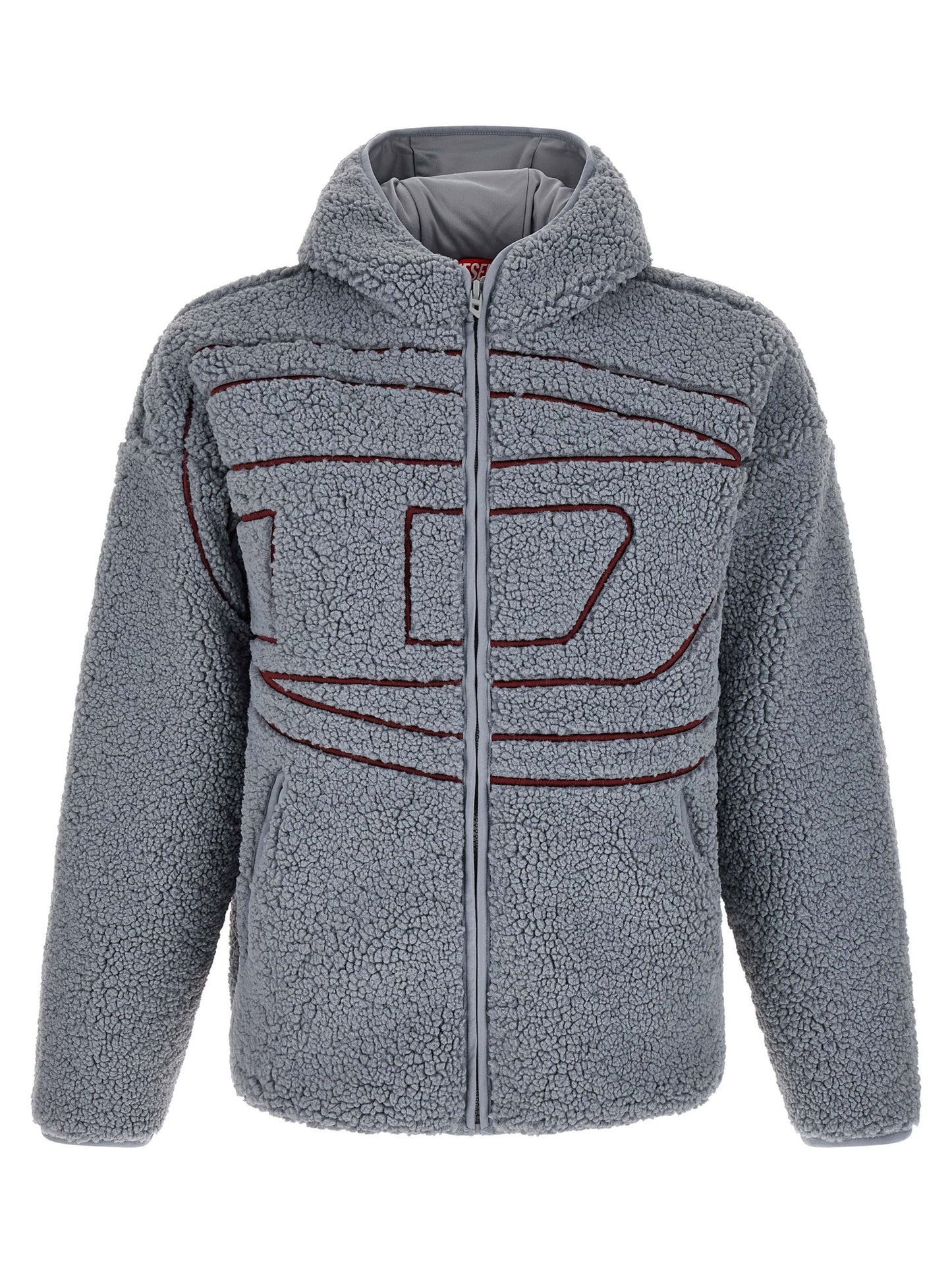 Sudadera de poliéster gris Diesel