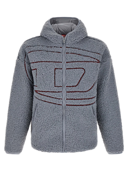 Sudadera de poliéster gris Diesel