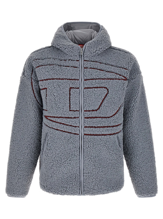 Sudadera de poliéster gris Diesel