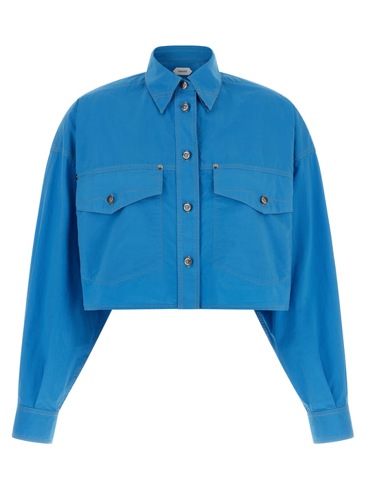 Blusa Versace de algodón azul