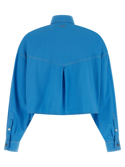 Blusa Versace de algodón azul