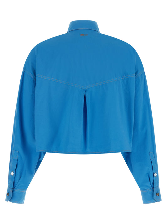 Blusa Versace de algodón azul