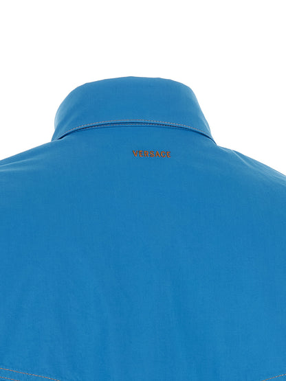 Blusa Versace de algodón azul