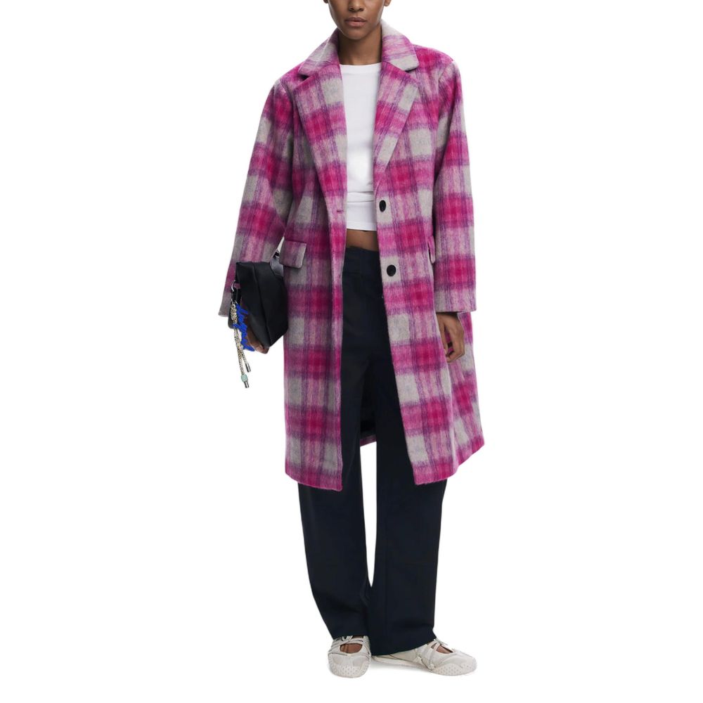 Women's Desigual Multicolor Polyester Coat For Daily Use