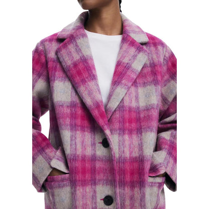 Women's Desigual Multicolor Polyester Coat For Daily Use