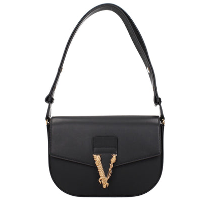 Sac bandoulière Versace en cuir noir