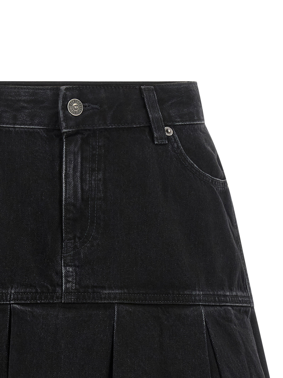 Jupe longue en coton Diesel de couleur bleue