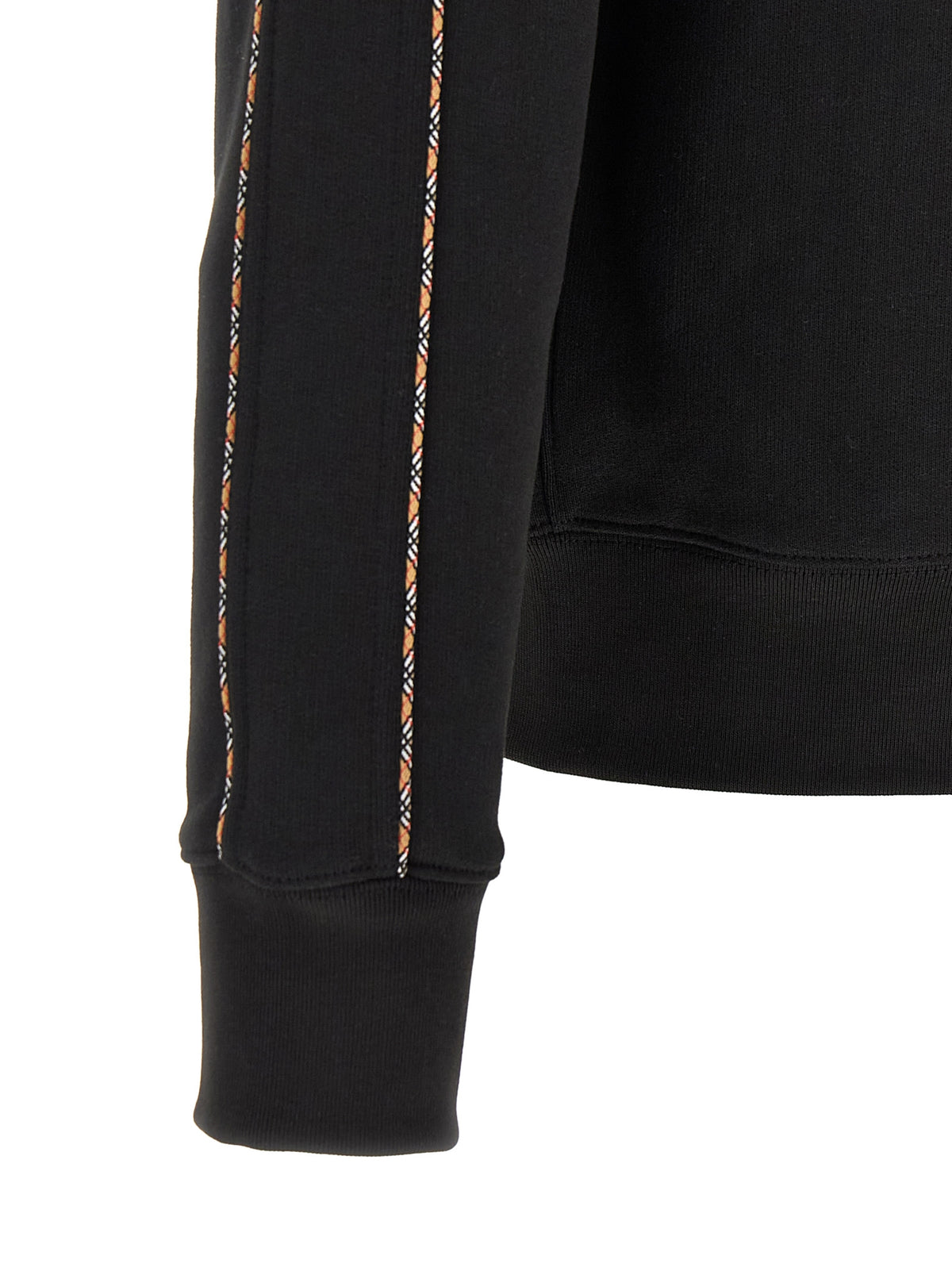 Burberry Sweat à capuche en coton noir modèle Scott