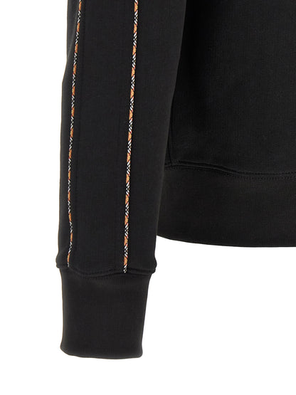 Burberry Sweat à capuche en coton noir modèle Scott
