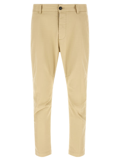 Pantalones Cargo De Algodón Dsquared² En Beige