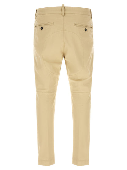 Pantalones Cargo De Algodón Dsquared² En Beige