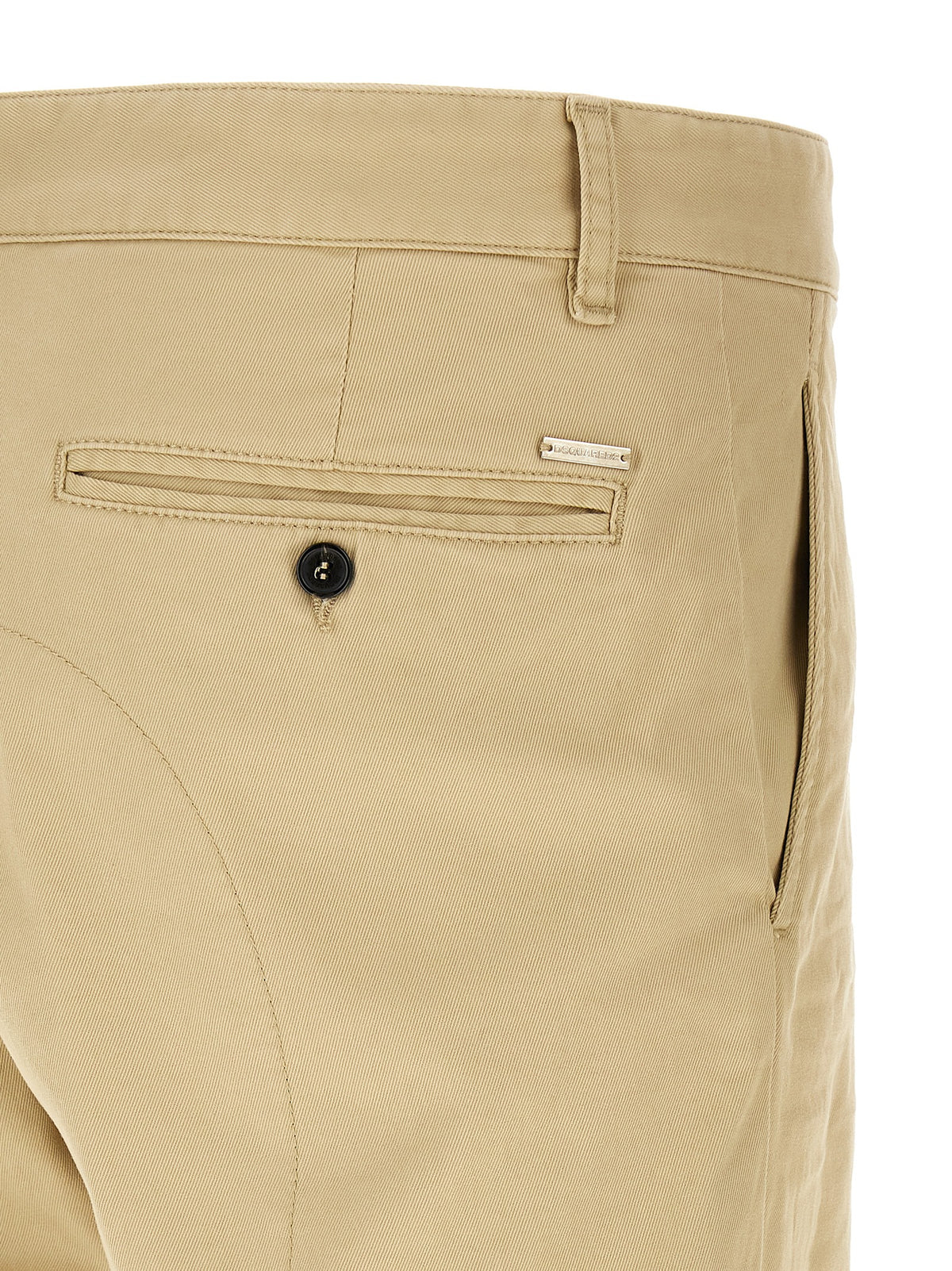 Pantalones Cargo De Algodón Dsquared² En Beige