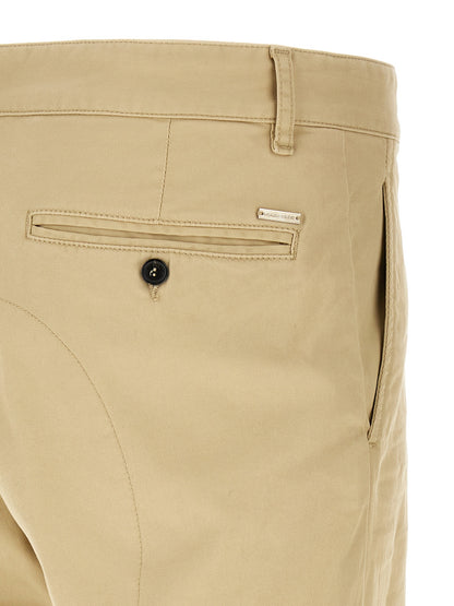 Pantalones Cargo De Algodón Dsquared² En Beige