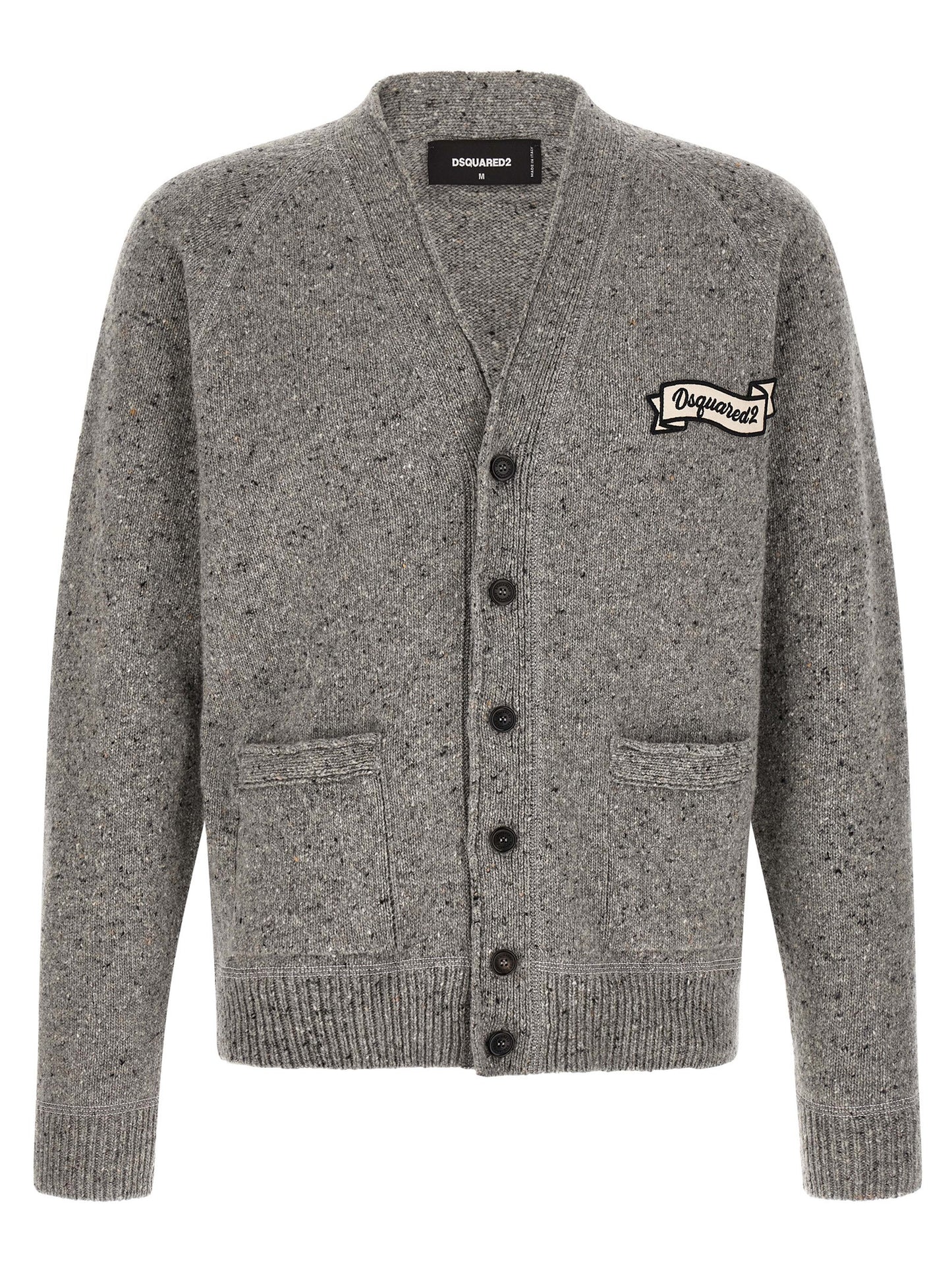Cárdigan de lana gris Dsquared²