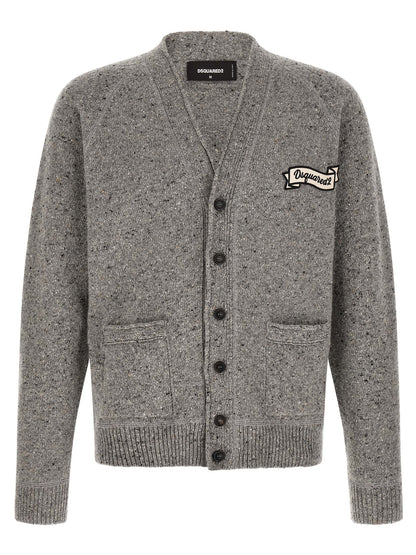 Cárdigan de lana gris Dsquared²
