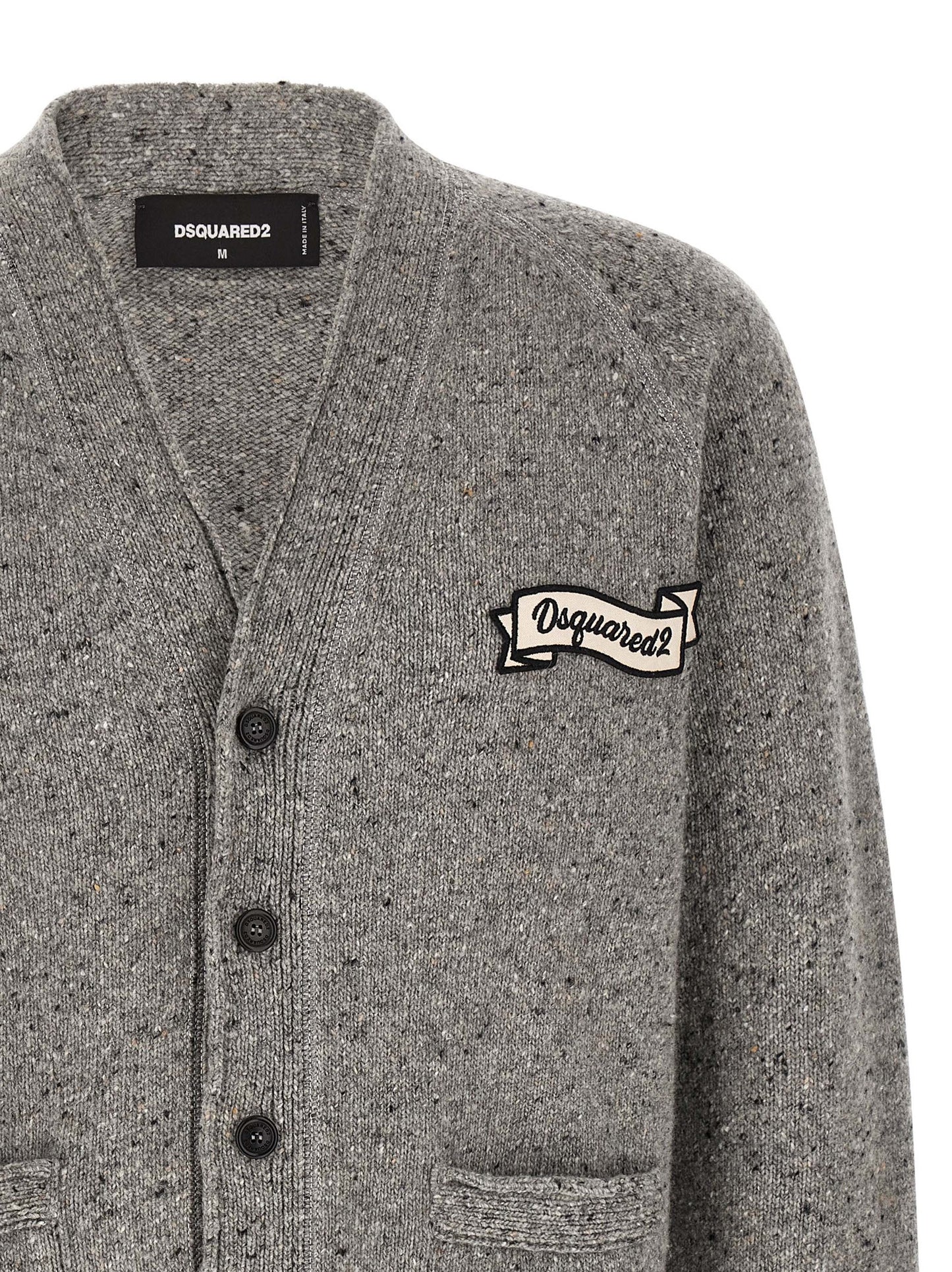 Cárdigan de lana gris Dsquared²