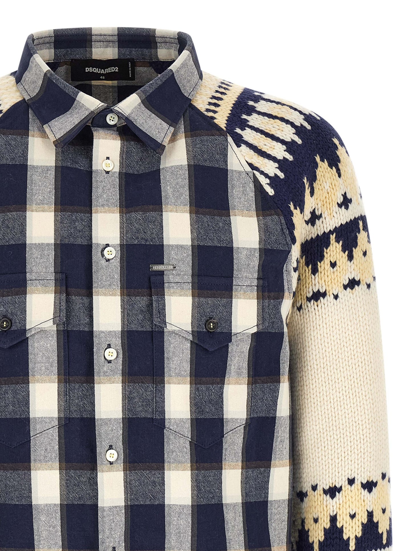 Dsquared² Blusa de Algodón Multicolor