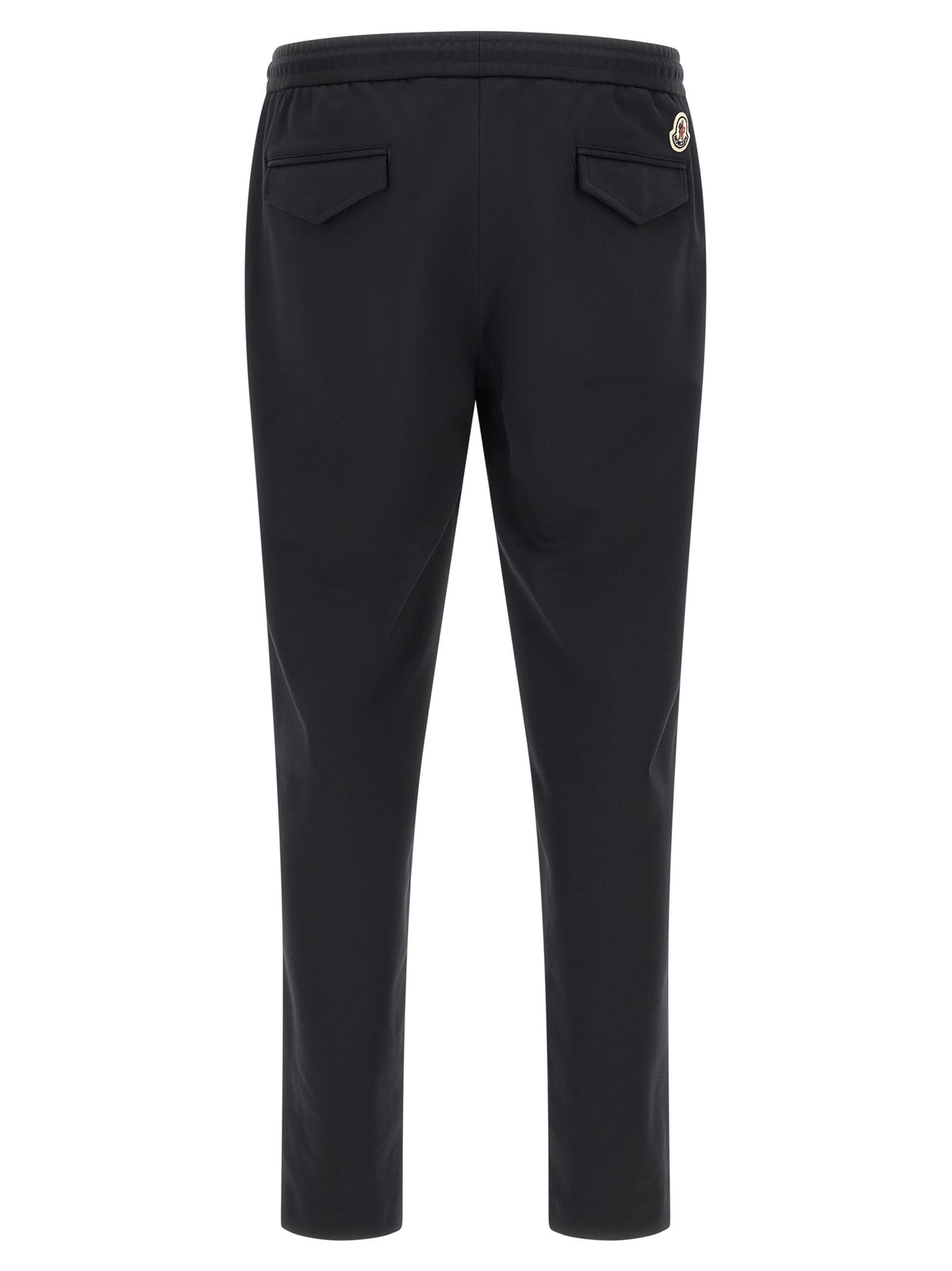 Moncler Pantalones Joggers Negros De Poliamida Confort Técnico