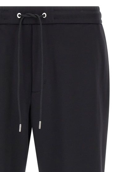 Moncler Pantalones Joggers Negros De Poliamida Confort Técnico