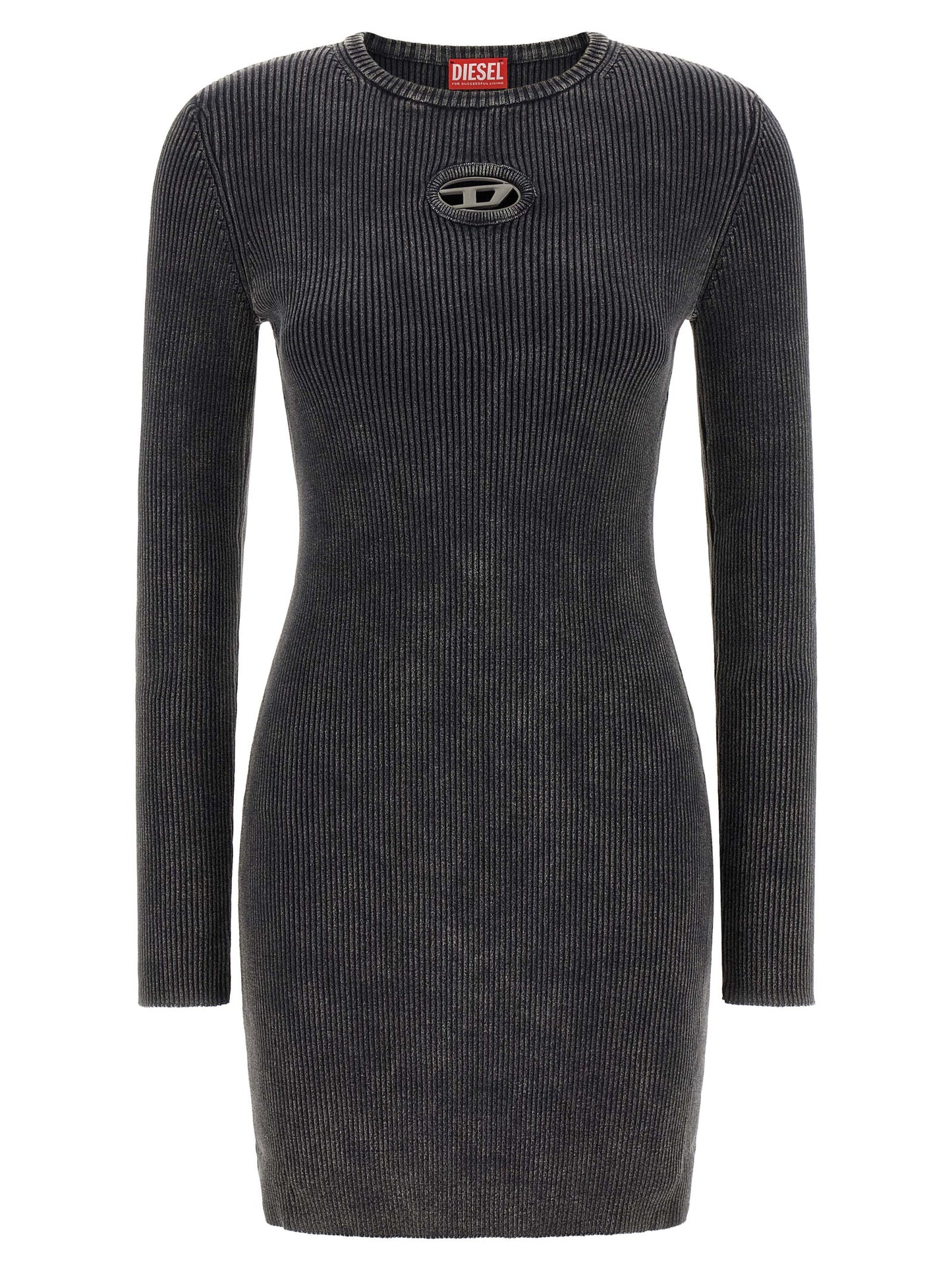 Minivestido Diesel de algodón negro