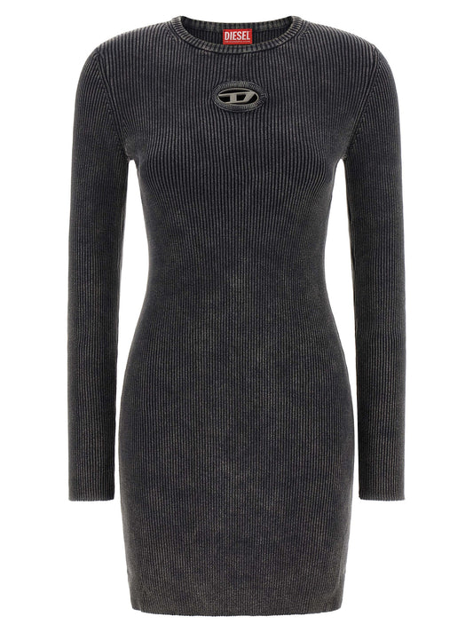 Minivestido Diesel de algodón negro
